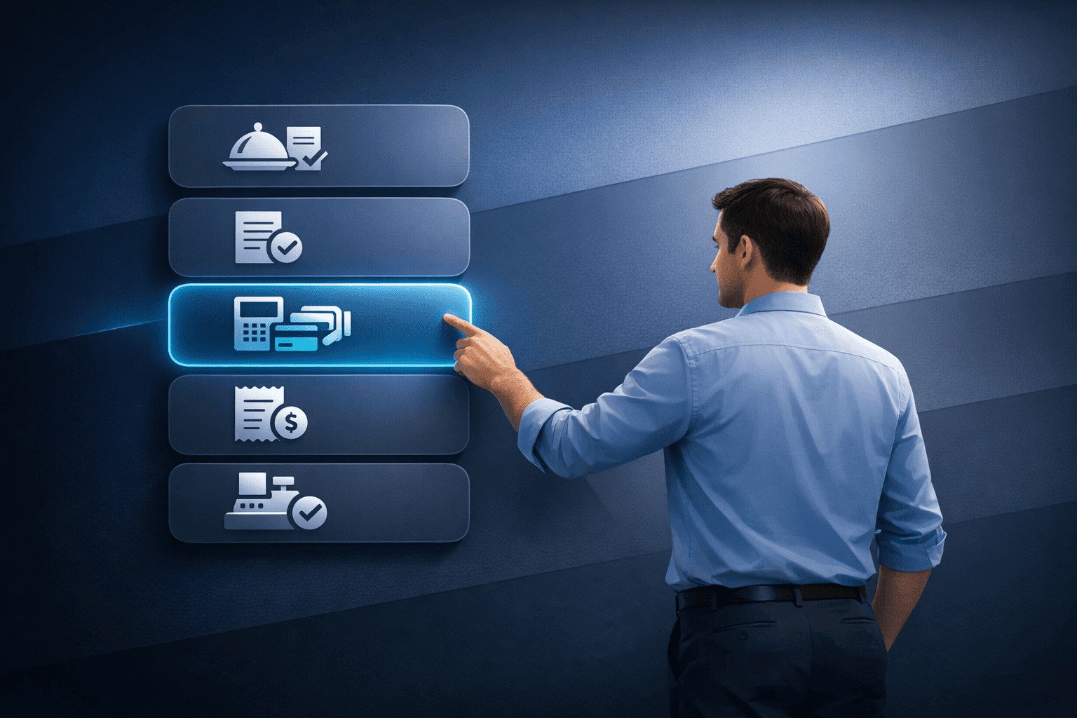 Step-by-step invoicing process for restaurant billing
